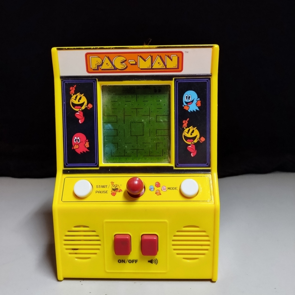 Vintage Mini Pac-Man Handheld Arcade Game - Bandi Namco 09521.